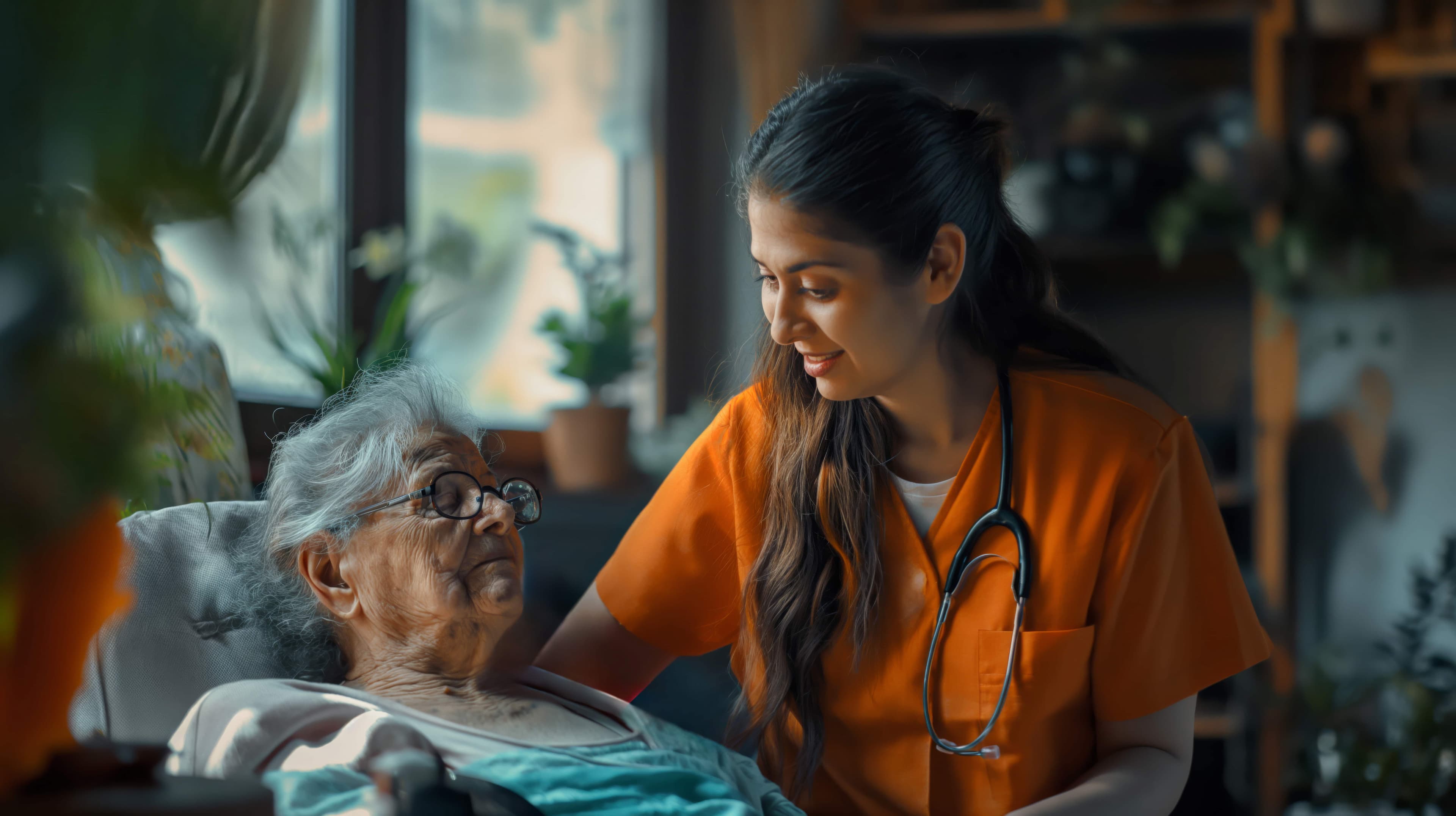 Nurse Caring Elder